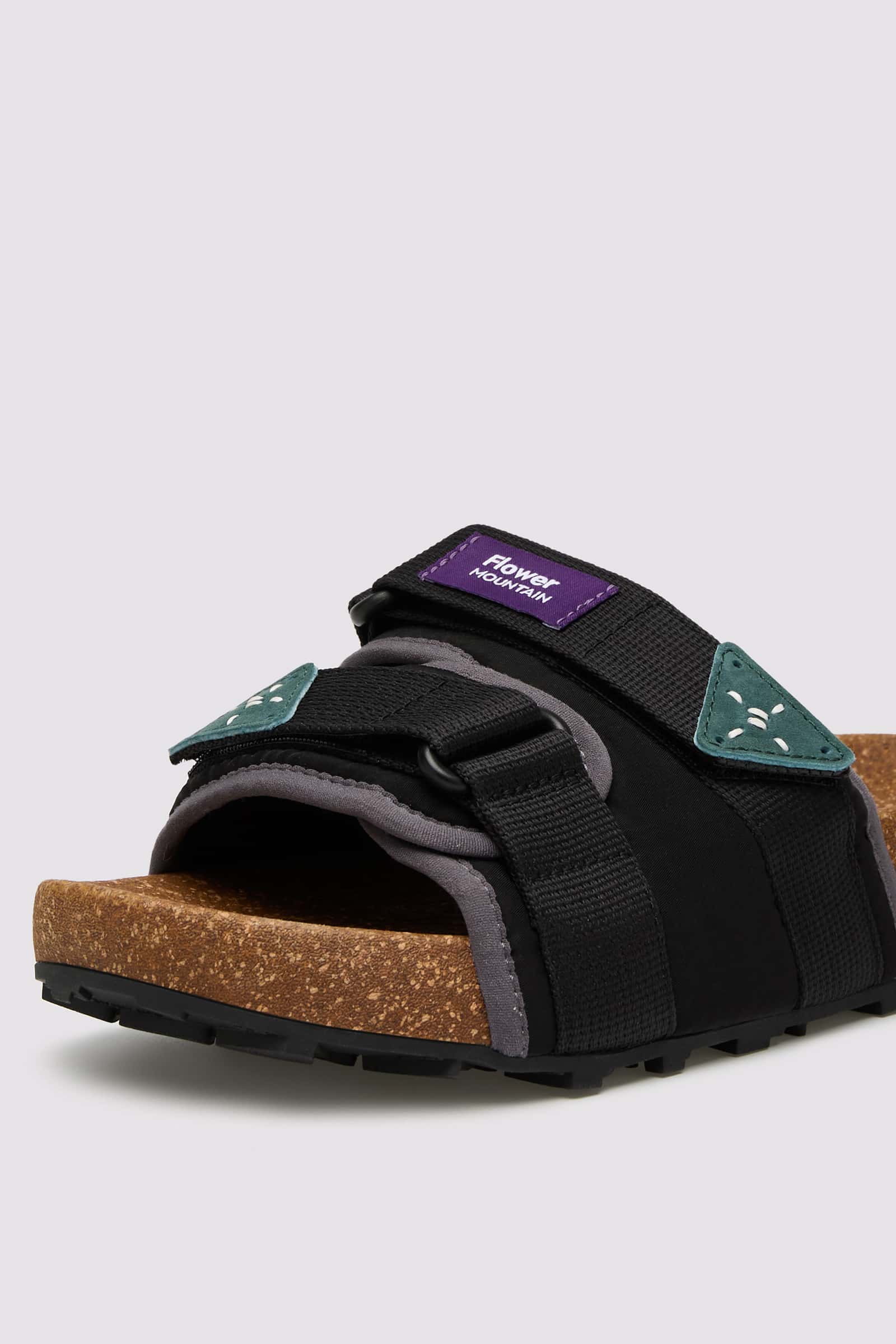 Pantofole Flower Mountain NIWA SLIPPER UNI Uomo Nere Grigie | 901-UIXNFY