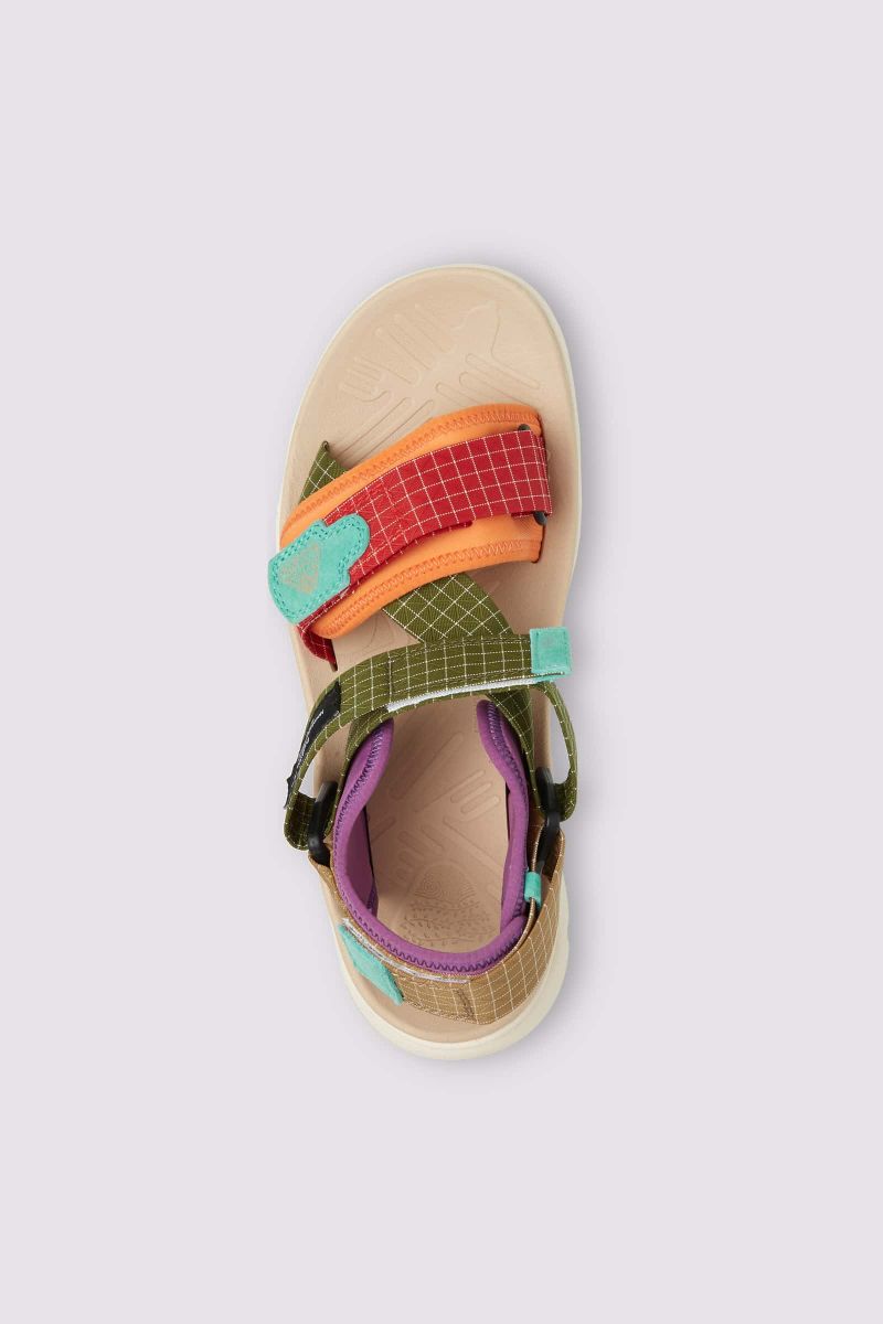 Sandle Flower Mountain NAZCA 2 UNI Uomo Rosse Verdi | 483-FJSYPQ