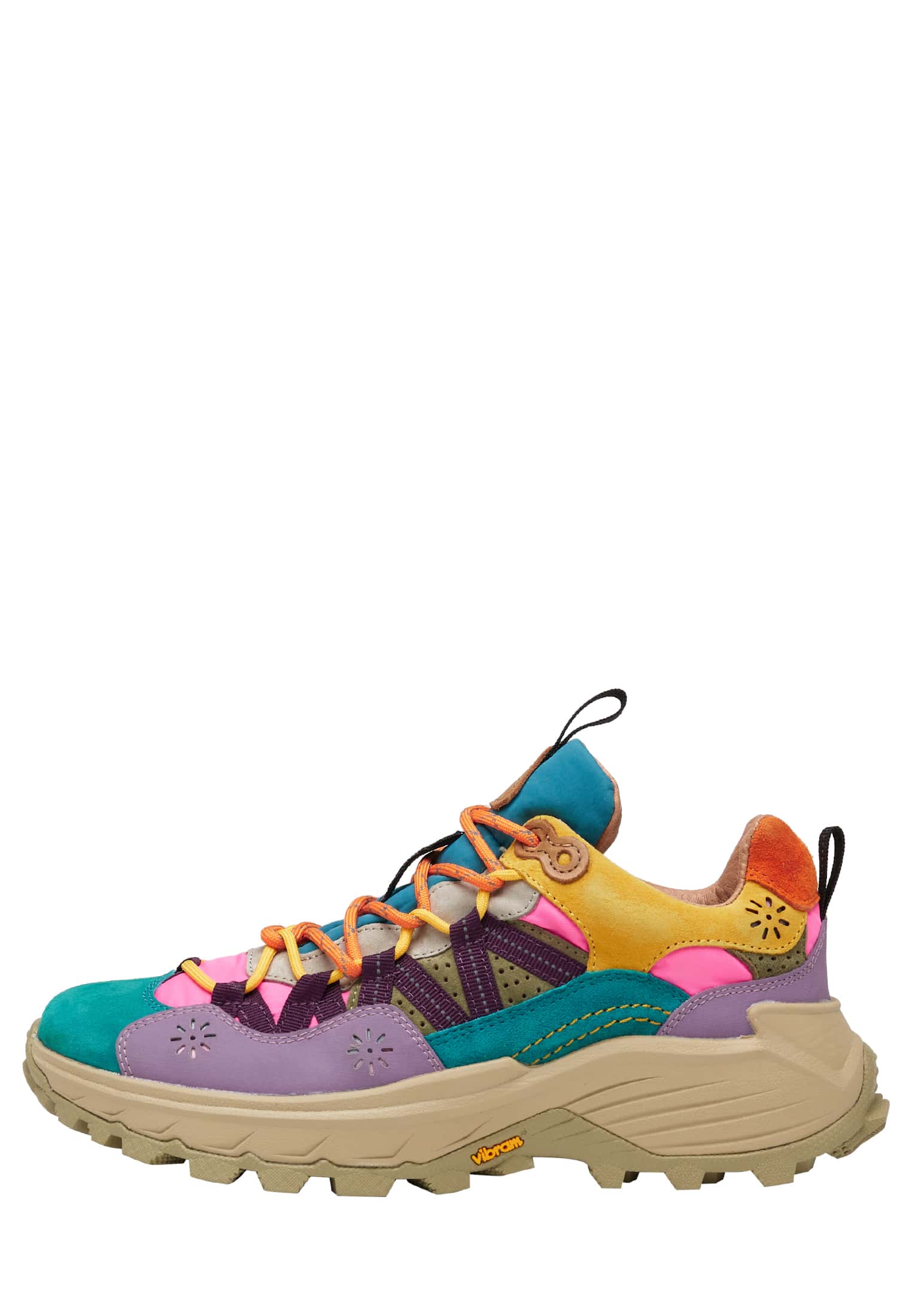 Sneakers Flower Mountain IWANO Donna Beige Verdi | 068-AGOPUN