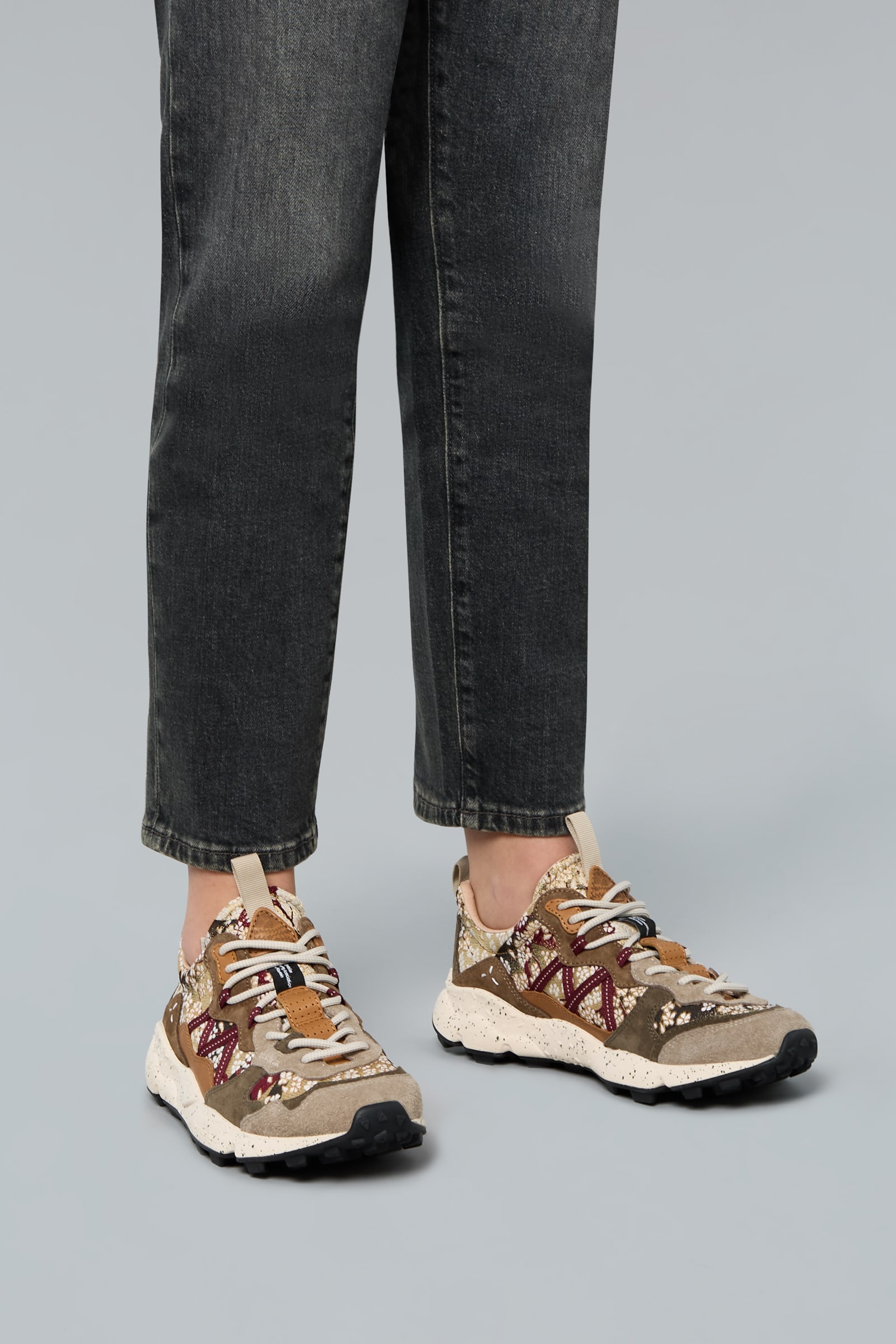 Sneakers Flower Mountain LENZAN UNI L.E. Uomo Grigie Chiaro | 739-HLBXSN
