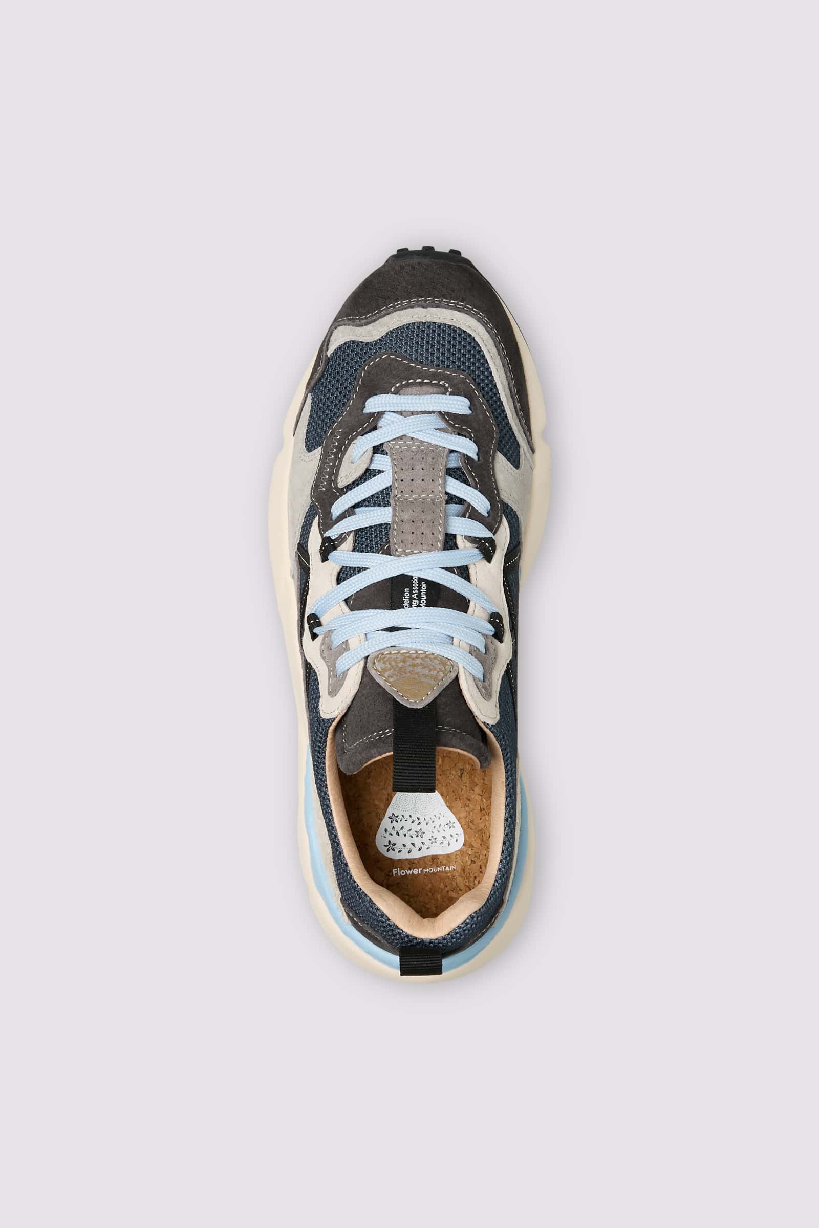 Sneakers Flower Mountain LENZAN Uomo Grigie | 305-FWKYUG