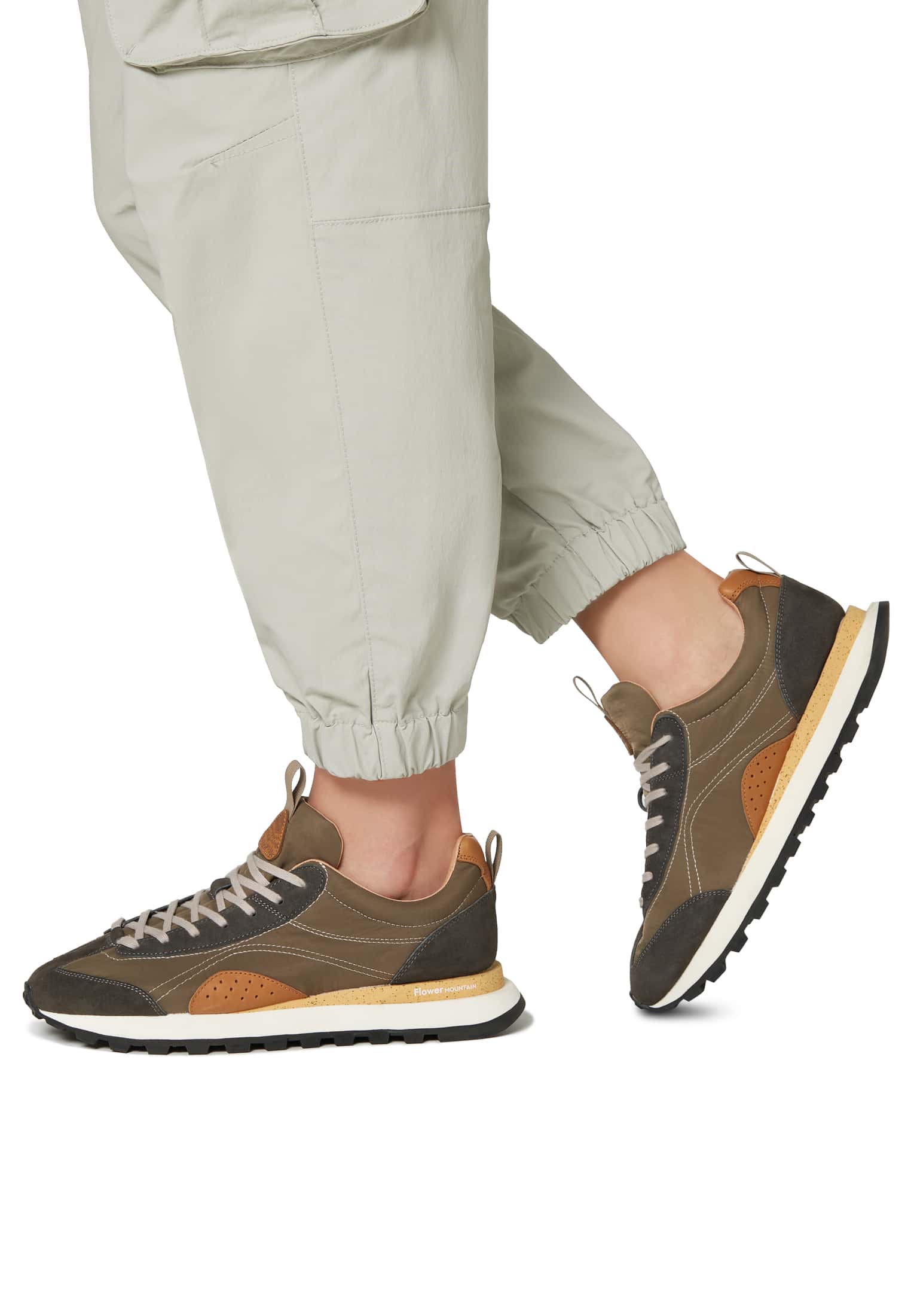 Sneakers Flower Mountain NEW ASUKA Uomo Marroni | 385-QRKLHS