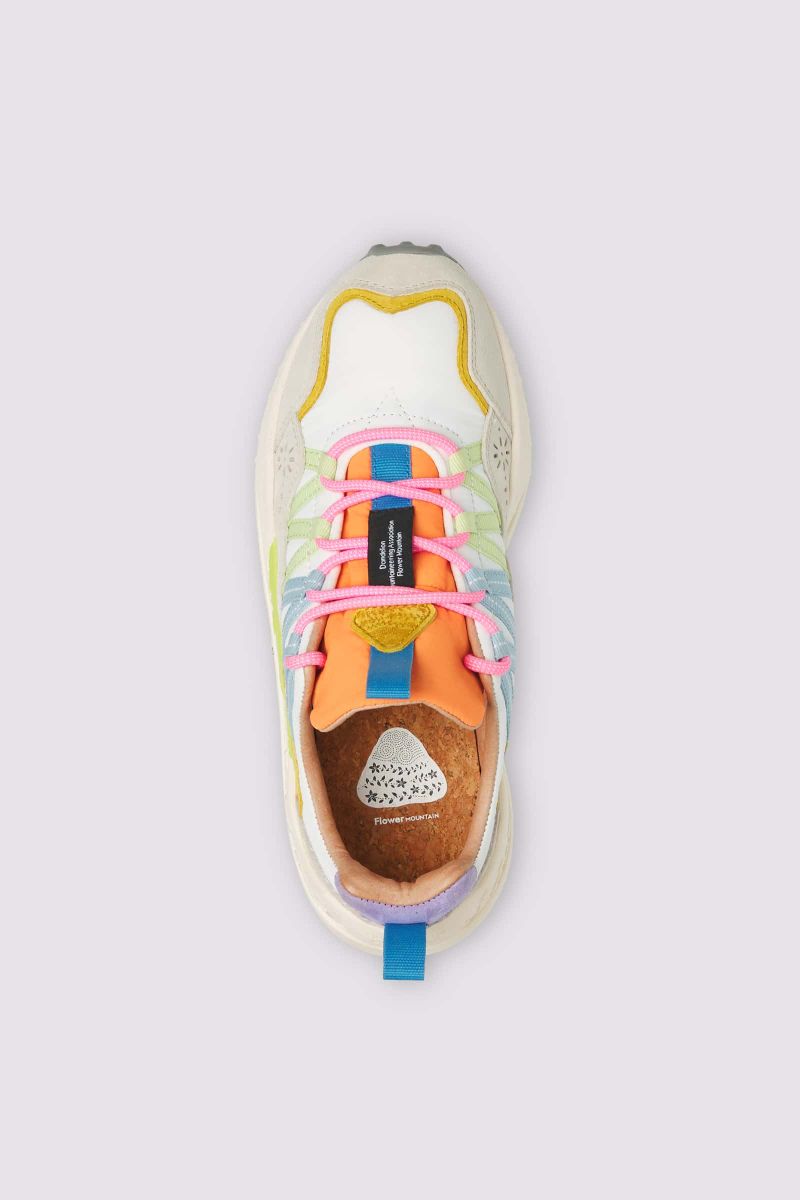Sneakers Flower Mountain WASHI Donna Bianche | 674-ITZEVB