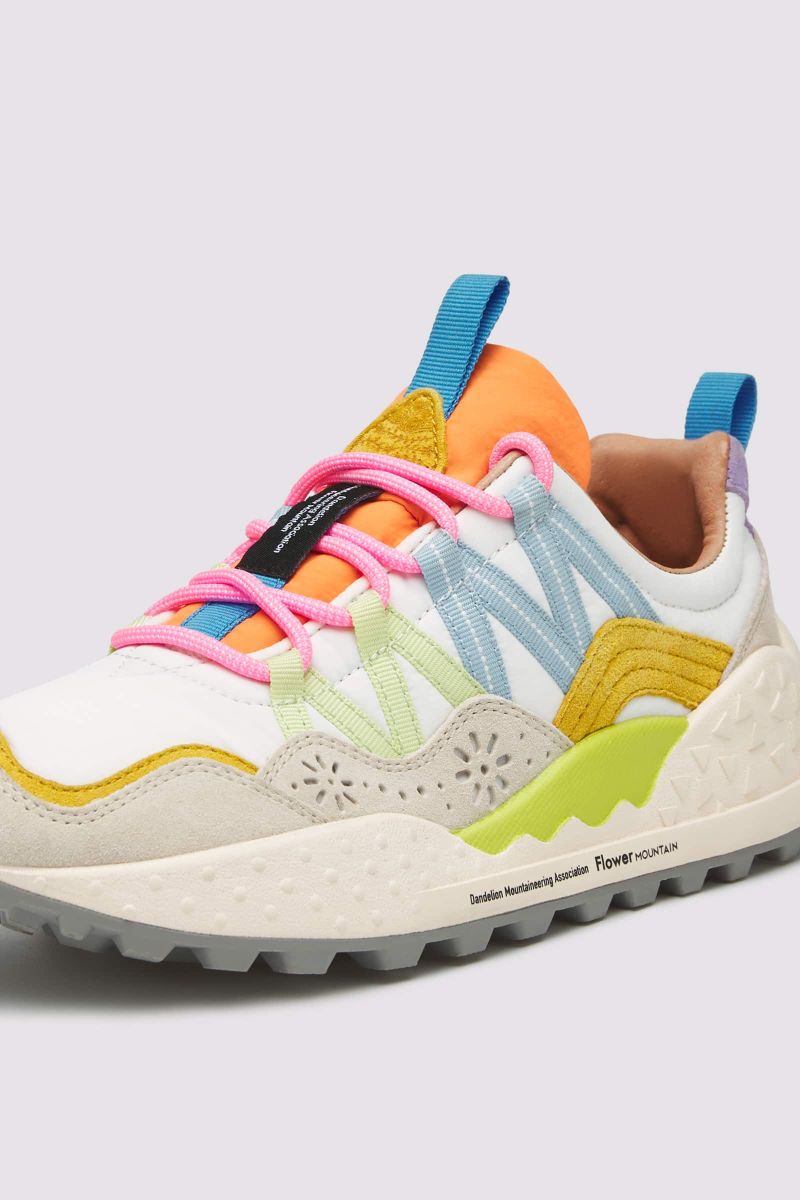 Sneakers Flower Mountain WASHI Donna Bianche | 674-ITZEVB
