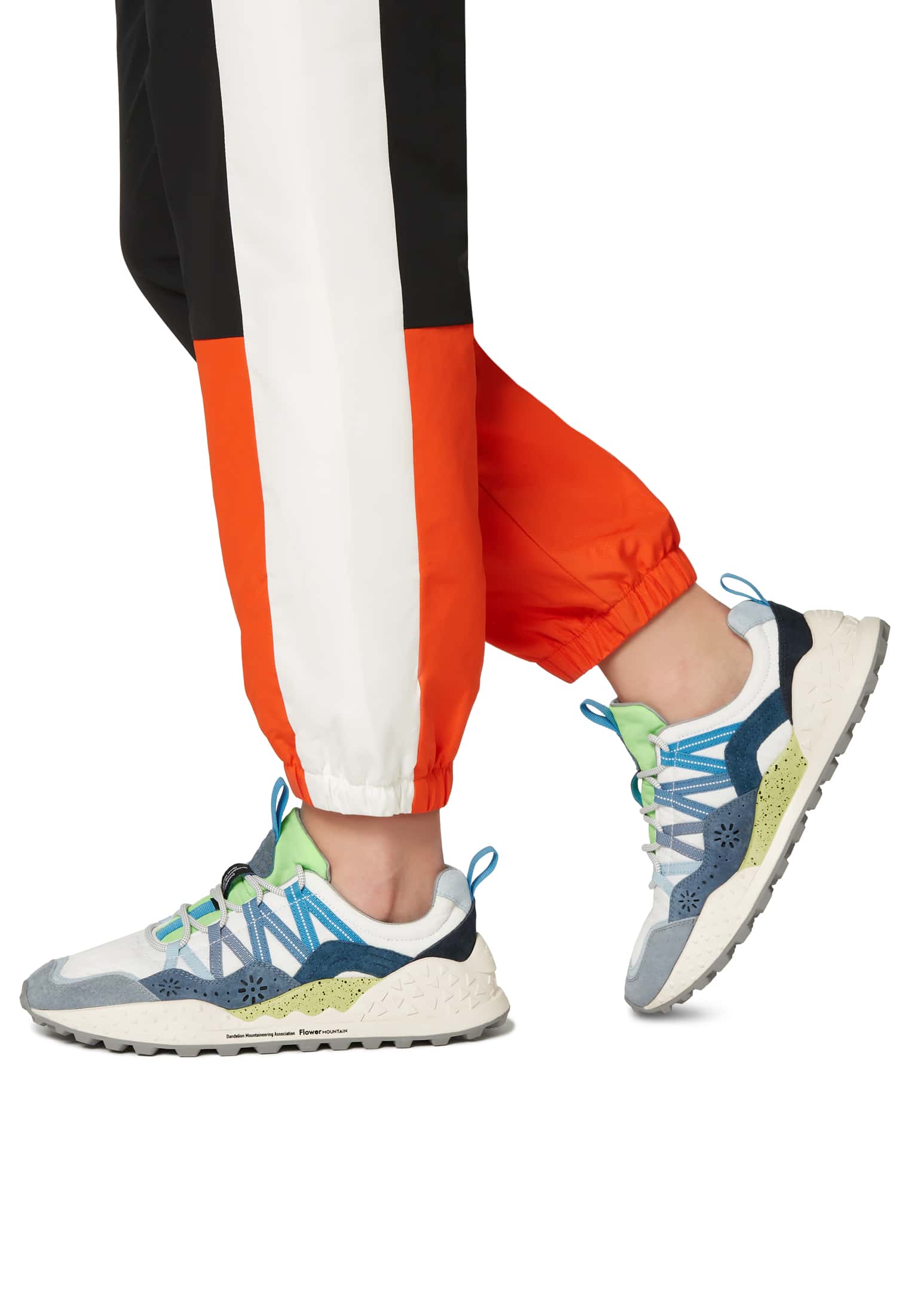 Sneakers Flower Mountain WASHI Uomo Blu Chiaro Bianche | 205-ZIMORW