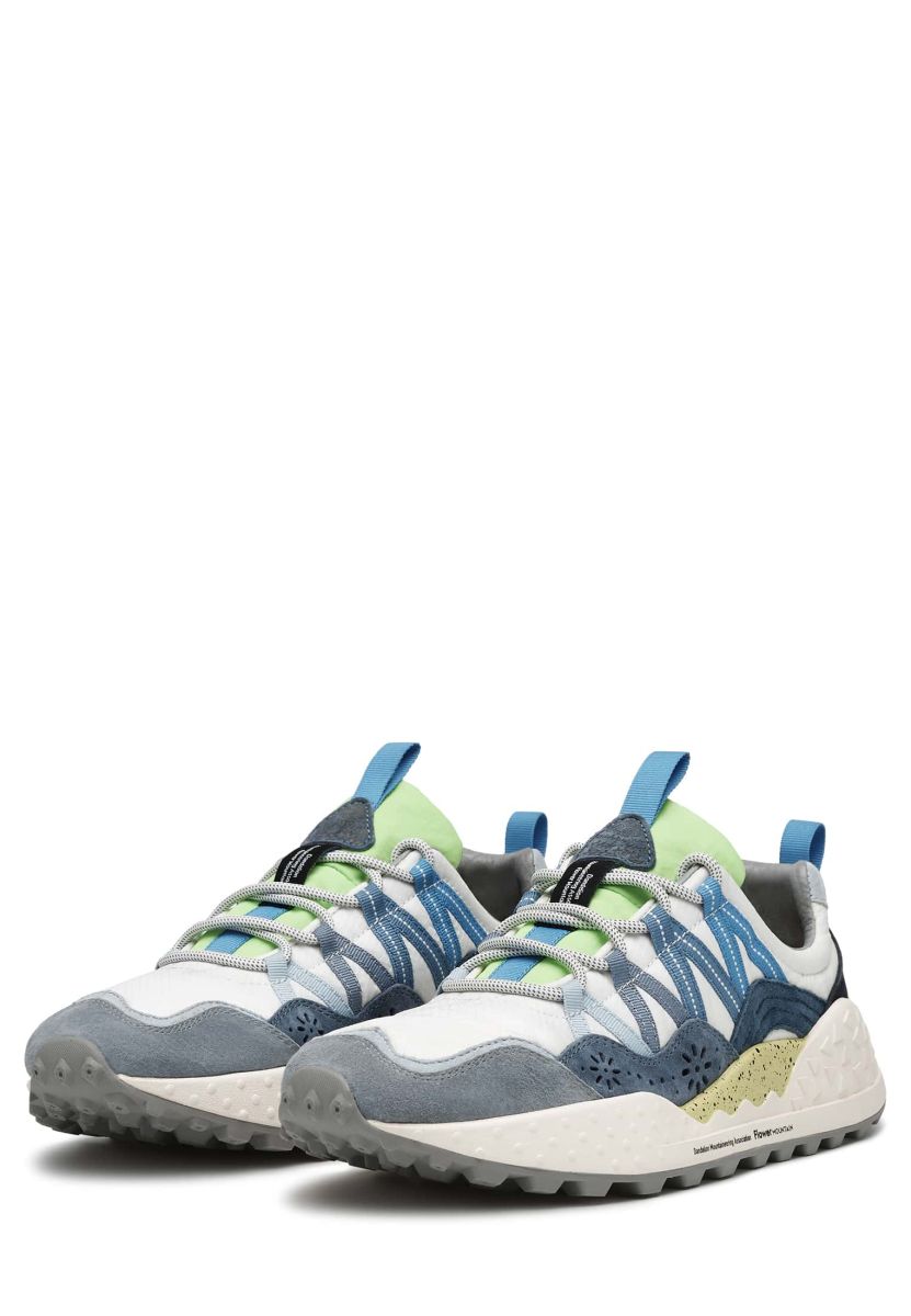 Sneakers Flower Mountain WASHI Uomo Blu Chiaro Bianche | 205-ZIMORW