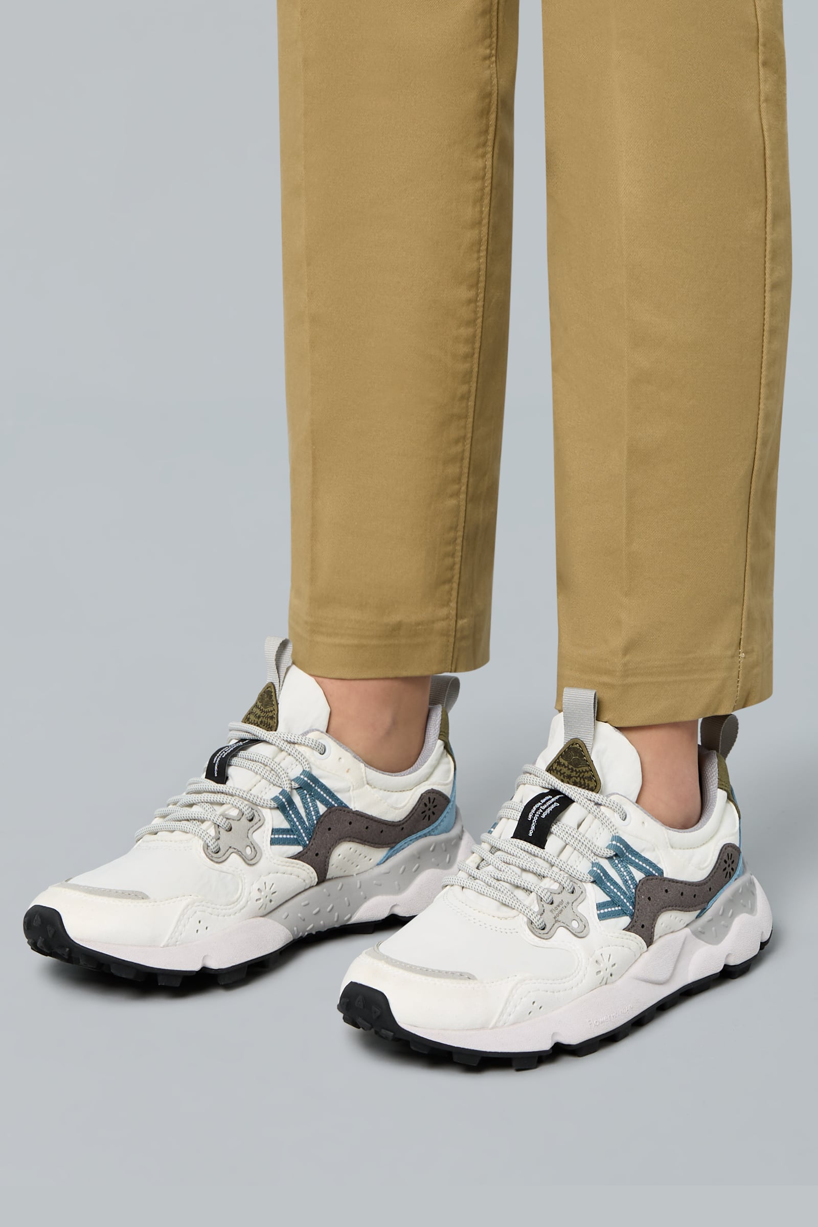 Sneakers Flower Mountain YAMANO 3 UNI KAISO Uomo Bianche Grigie | 824-IKHLRY