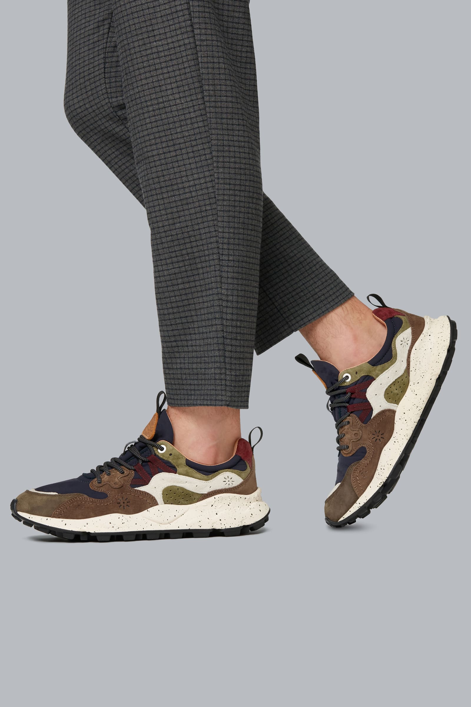 Sneakers Flower Mountain YAMANO 3 Uomo Marroni Blu Marino | 390-CZHBNW