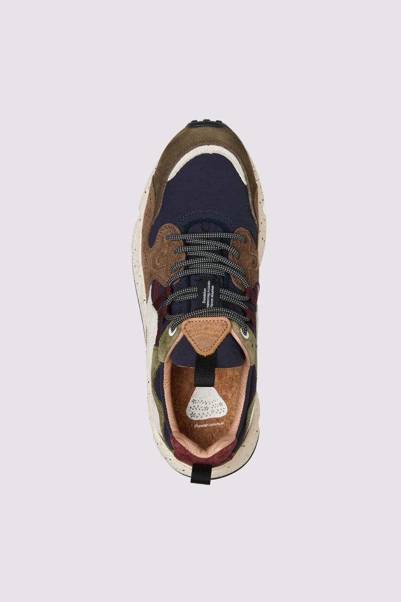 Sneakers Flower Mountain YAMANO 3 Uomo Marroni Blu Marino | 390-CZHBNW