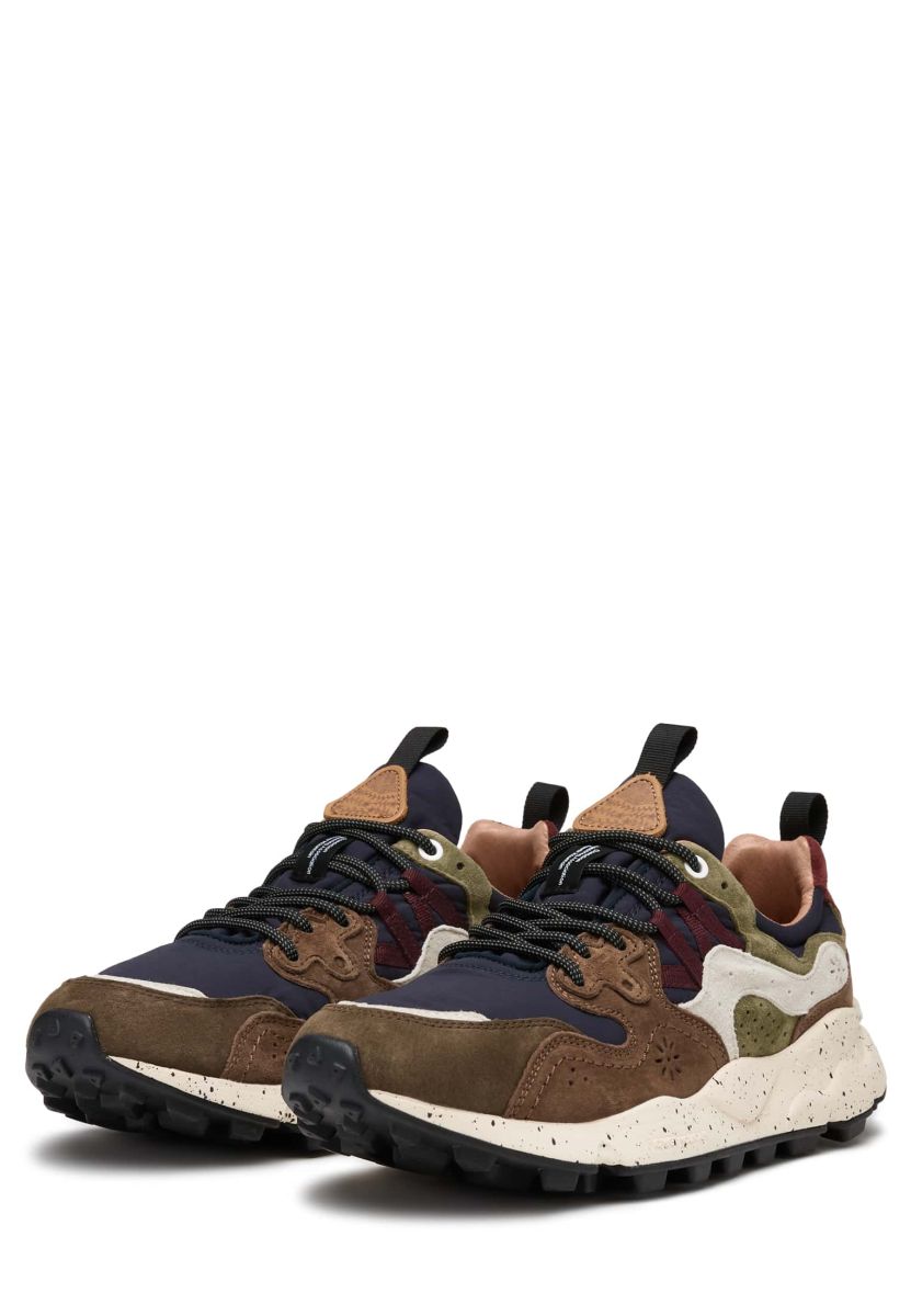 Sneakers Flower Mountain YAMANO 3 Uomo Marroni Blu Marino | 390-CZHBNW